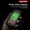 Kép 6/17 - HABOTEST HT633 tű típusú digitális nedvességérzékelő, környezeti hőmérséklet és páratartalom LCD háttérvilágítású kijelzővel fa építőanyagokhoz