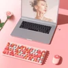 Kép 9/10 - 2,4 G vezeték nélküli, 86 gombos billentyűzet és egér készlet asztali számítógépekhez, ergonómikus kialakítás, kompatibilis a Windows 2000/XP/7/Vista/98/ME/8/10 rendszerrel - Pink