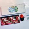 Kép 3/6 - 2,4 G vezeték nélküli, 86 gombos billentyűzet és egér készlet asztali számítógépekhez, ergonómikus kialakítás, kompatibilis a Windows 2000/XP/7/Vista/98/ME/8/10 rendszerrel - Fekete