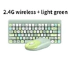 Kép 6/6 - 2,4 G vezeték nélküli, 86 gombos billentyűzet és egér készlet asztali számítógépekhez, ergonómikus kialakítás, kompatibilis a Windows 2000/XP/7/Vista/98/ME/8/10 rendszerrel - Zöld