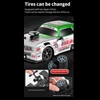 Kép 8/8 - HB SC16A 1/16 2,4 GHz-es 4WD távirányítós Drift versenyautó - Fehér
