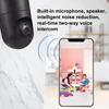 Kép 4/14 - 2 MP beltéri biztonsági pánt dönthető kamera bébiőrhöz Intelligens mozgáskövető éjszakai látás, kétirányú hang - Fekete