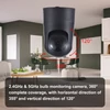 Kép 12/14 - 2 MP beltéri biztonsági pánt dönthető kamera bébiőrhöz Intelligens mozgáskövető éjszakai látás, kétirányú hang - Fekete
