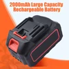 Kép 4/11 - Vezeték nélküli, 3000 W-os elektromos lombfúvó 6 állítható sebességgel gyepápoláshoz, hófúváshoz, udvartisztításhoz – 2000 mAh-s akkumulátor