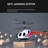 Kép 6/8 - 2,4 GHz-es távirányítós helikopter giroszkóp stabilizáló egygombos felszálló leszálló játék (kamera nélkül) - Fehér, 3 akkumulátor