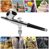 Kép 4/10 - Többcélú, professzionális 0,3 mm-es Airbrush légkompresszor készlet 20-35PSI Airbrush toll légszivattyú készlet - Fekete