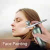 Kép 3/11 - Hordozható vezeték nélküli airbrush kompresszorral, kettős működésű, 2 fokozatban állítható nyomású beépített akkumulátorral - Zöld
