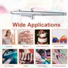 Kép 7/11 - Hordozható vezeték nélküli airbrush kompresszorral, kettős működésű, 2 fokozatban állítható nyomású beépített akkumulátorral - Zöld