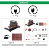 Kép 5/12 - 250 W-os mini elektromos asztali szalagcsiszoló 7 sebességes, állítható vezérlésű csiszoló, élező, polírozógép - Típus 1