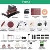 Kép 7/12 - 250 W-os mini elektromos asztali szalagcsiszoló 7 sebességes, állítható vezérlésű csiszoló, élező, polírozógép - Típus 2