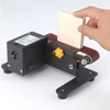 Kép 12/12 - 250 W-os mini elektromos asztali szalagcsiszoló 7 sebességes, állítható vezérlésű csiszoló, élező, polírozógép - Típus 2