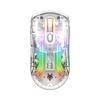 Kép 1/16 - XYH20 RGB mechanikus játék egér BT5.0 2.4G vezeték nélküli USB vevővel - Fehér