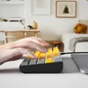 Kép 4/11 - OUTEMU USB vezetékes 61 gombos mechanikus billentyűzet LED háttérvilágítással támogatja a hot swap gombot - Arany-kék