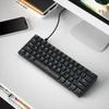 Kép 11/11 - OUTEMU USB vezetékes 61 gombos mechanikus billentyűzet LED háttérvilágítással támogatja a hot swap gombot - Fekete-piros
