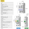 Kép 11/16 - Tuya WiFi intelligens visszazáródó védő többfunkciós áramfeszültség figyelő teljesítménymérő védelmek mobiltelefonos APP vezérlés - A típus