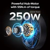 Kép 3/20 - ENGWE Engine X elektromos kerékpár 20x4,0 hüvelykes gumiabroncsok 250 W motor teljes felfüggesztés összecsukható ingyenes Xiaomi Mi Band 8 - Fekete