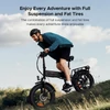 Kép 6/20 - ENGWE Engine X elektromos kerékpár 20x4,0 hüvelykes gumiabroncsok 250 W motor teljes felfüggesztés összecsukható ingyenes Xiaomi Mi Band 8 - Fehér