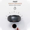 Kép 3/17 - Hordozható félautomata Americano kávéfőző otthonra 240 ml 85 fokos állandó hőmérsékletű 1400 W csendes - Fekete