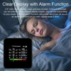 Kép 8/10 - 14 az 1-ben Tuya WIFI intelligens levegőminőség-figyelő beltéri CO2-érzékelő, riasztó funkció távoli APP vezérlés támogatása - Fekete
