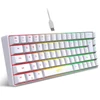 Kép 1/19 - HXSJ V200 vezetékes K68 RGB Streamer mini Gaming billentyűzet - Fehér