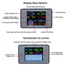 Kép 10/17 - 2,4 hüvelykes színes LCD-képernyő, kulométer, feszültség-áram-kapacitás-mérő elektromos autó lakóautó akkumulátorának kétirányú áramérzékelője memória funkcióval - Változat 1