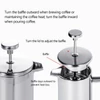 Kép 6/12 - French Press kávéfőző rozsdamentes acél duplafalú szigetelt edény - 1000ml
