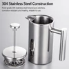 Kép 10/12 - French Press kávéfőző rozsdamentes acél duplafalú szigetelt edény - 1000ml