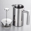 Kép 11/12 - French Press kávéfőző rozsdamentes acél duplafalú szigetelt edény - 1000ml