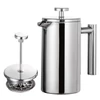 Kép 1/12 - French Press kávéfőző rozsdamentes acél duplafalú szigetelt edény - 350ml