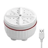 Kép 1/12 - Hordozható mini ultrahangos turbó mosógép USB tápegység tapadókorongokkal