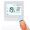 Kép 1/12 - Intelligens Tuya WiFi termosztát digitális programozható LCD kijelzős hőmérséklet-szabályozó - Fehér, elektromos fűtéshez 16A