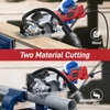 Kép 3/6 - 120V 580W 115MM mini körfűrész 24 és 48 TCT penge lézervezető fa PVC csővágáshoz
