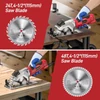 Kép 5/6 - 120V 580W 115MM mini körfűrész 24 és 48 TCT penge lézervezető fa PVC csővágáshoz