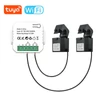 Kép 1/11 - Tuya Wifi intelligens energiamérő napelemes PV rendszer áramtermelés fogyasztás kétirányú felügyeleti mérő APP vezérlő tápmonitor 2 CT-vel