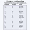 Kép 10/15 - Golden Privacy képernyőszűrő, megfordítható, nagy áteresztőképességű, 30°-os, láthatatlan UV-álló, tükröződésmentes film 32" monitorhoz - 16:9 képarány