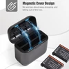 Kép 6/8 - Akkumulátortöltő 2 akkumulátorcsatornás töltődobozzal, USB-portos zsebtöltő tokkal, 1800 mAh-s akkumulátorokkal, Insta360 X3 kompatibilis