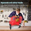 Kép 7/7 - Vezeték nélküli elektromos tűzőgép 200db 32mm-es és 200db 50mm-es szögekkel, kompatibilis Makita lítium akkumulátorral - Piros