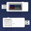 Kép 9/9 - KWS-V30 USB teljesítménymérő teszter 6 az 1-ben áramfeszültség kapacitás kikapcsolás memória funkcióval - Fekete