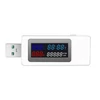 Kép 1/11 - KWS-V30 USB teljesítménymérő teszter 6 az 1-ben áramfeszültség kapacitás kikapcsolás memória funkcióval - Fehér