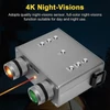 Kép 5/14 - 4K digitális infravörös éjjellátó 600M teljes sötétség nappali éjszakai használat 3,0 hüvelykes IPS képernyő támogatással 8X digitális zoom - Ezüst