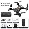 Kép 3/8 - GT3-PRO 2,4 GHz-es 4K kettős kamerás drón optikai áramlási pozicionáló kézmozdulatokkal fényképező LED-lámpákkal tárolótáskával - Fekete, 1 akkumulátor
