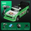 Kép 3/4 - 1/16 2,4 GHz-es 2WD távirányítós Drift autó LED lámpával - Zöld