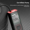 Kép 12/15 - Hordozható gumiabroncs-felfújó 160 PSI akkus légszivattyú LCD-képernyővel autógumikhoz, motorkerékpárokhoz, 2600 mAh-s újratölthető akkumulátorral