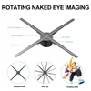 Kép 13/19 - P62 3D hologram projektor reklám kijelző ventilátor falra szerelhető lejátszó 3D szabad szemmel 16 GB memóriakártya