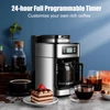 Kép 5/17 - Programozható automata kávéfőző időzítővel, 1050 watt, 1,2 literes kapacitás, 2-8 csésze csepegtető, melegen tartás, őrlés és főzés