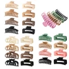 Kép 7/9 - Bestauty Plastic Matt Hair Claws Hajkapocs kombinált szett Egyszerű csúszásmentes hajfogó erős tartású elegáns női frizurához (8 db) - Stílus 9