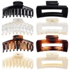 Kép 1/9 - Bestauty Plastic Matt Hair Claws Hajkapocs kombinált szett Egyszerű csúszásmentes hajfogó erős tartású elegáns női frizurához (8 db) - Stílus 9