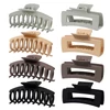 Kép 1/9 - Bestauty Plastic Matt Hair Claws Hajkapocs kombinált szett Egyszerű csúszásmentes hajfogó erős tartású elegáns női frizurához (8 db) - Stílus 5