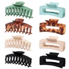 Kép 1/9 - Bestauty Plastic Matt Hair Claws Hajkapocs kombinált szett Egyszerű csúszásmentes hajfogó erős tartású elegáns női frizurához (8 db) - Stílus 7