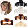 Kép 7/9 - Bestauty Plastic Matt Hair Claws Hajkapocs kombinált szett Egyszerű csúszásmentes hajfogó erős tartású elegáns női frizurához (8 db) - Stílus 2